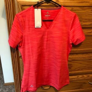 NEW Adidas red golf shirt size S.